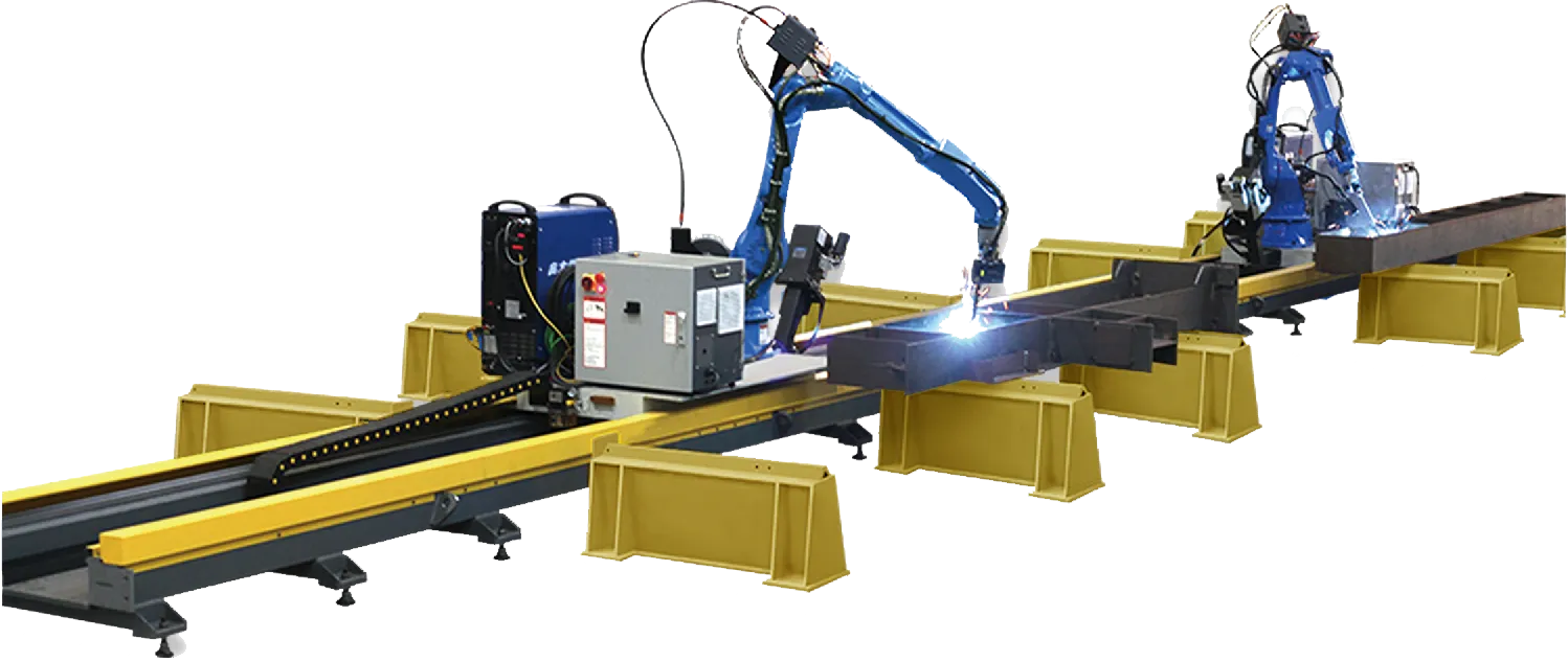 Ground rail intelligent welding workstation