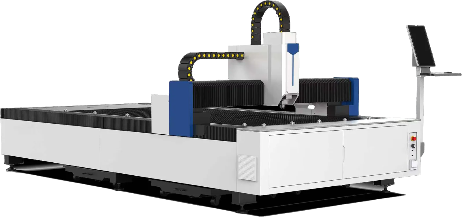 Open dual drive fiber laser cutting machine